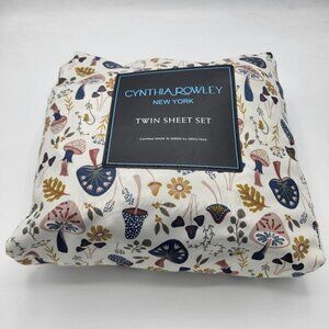 Cynthia Rowley New York Sheet Set (Sweet Boho Mushroom, Twin)